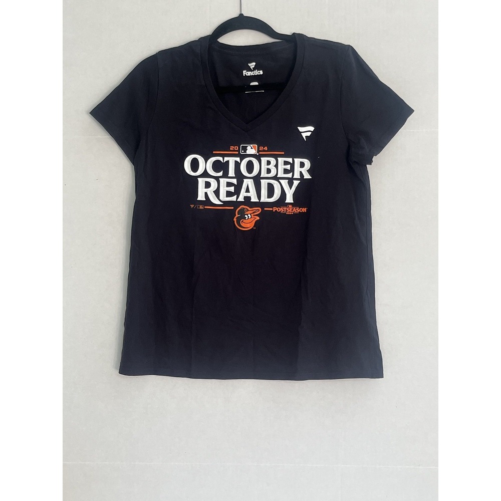 Fanatics Women's Black Baltimore Orioles 2024 MLB Postseason Size Medium - Picture 2 of 7